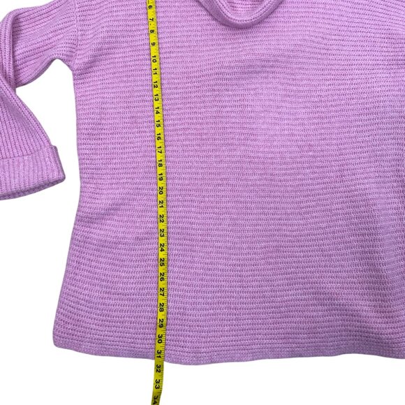 Anthropologie Pilcro Pink Chunky Knit Oversized Cowl Neck Sweater Size XL - Picture 9 of 10